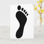 Fußabdruck Karte (Gelbe Blume)