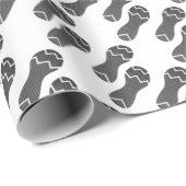 Fußabdruck von Laufschuhen Geschenkpapier (Rolleneckpunkt)
