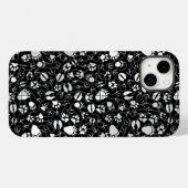 Fußabdrücke 01b. Black BG Case-Mate iPhone Hülle (Rückseite (Horizontal))