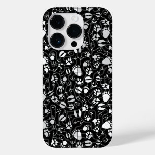 Fußabdrücke 01b. Black BG Case-Mate iPhone 14 Pro Hülle
