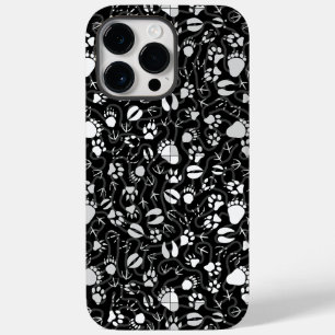 Fußabdrücke 01b. Black BG Case-Mate iPhone 14 Pro Max Hülle