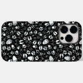 Fußabdrücke 01b. Black BG Case-Mate iPhone Hülle (Rückseite (Horizontal))