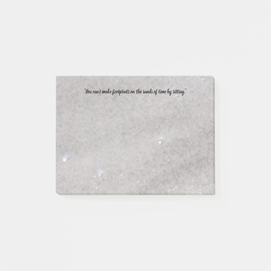 Fußabdrücke Auf dem Sand Post it Notes Post-it Klebezettel (Vorderseite)