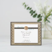 Fußabdrücke auf der Sand-UAWG-Postkarte Einladungspostkarte (Stehend Vorderseite)