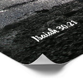 Fußabdrücke auf Ocean Isiah 30:21 Poster (Ecke)
