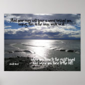 Fußabdrücke auf Ocean Isiah 30:21 Poster (Vorne)