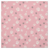  Fußabdrücke auf rosa Untergrund Stoff (Muster)