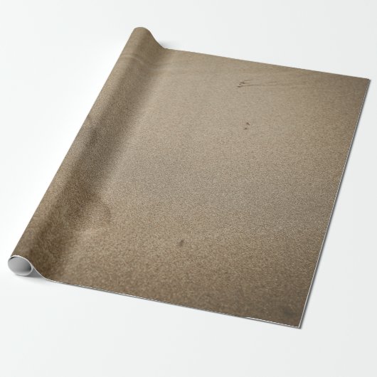 Fußabdrücke auf Sand Geschenkpapier (Ungerollt)