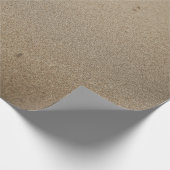Fußabdrücke auf Sand Geschenkpapier (Ecke)