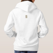 Fußabdrücke der Frau im Sandgebet Hoodie (Rückseite)