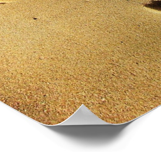 Fußabdrücke der Liebe Poster (Ecke)