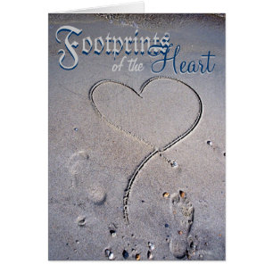 Fußabdrücke des Herzens (blaue Fassung)