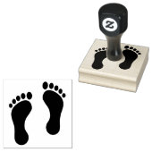 Fußabdrücke Design Holz Briefmarke Gummistempel (Stempel)
