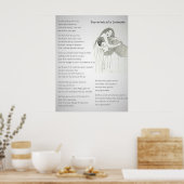 Fußabdrücke eines Seelenpaarers Poster (Küche)