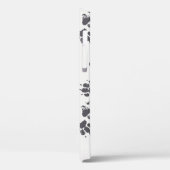 Fußabdrücke einfügen: Hund Monochrom Nahtlos. Case-Mate iPhone Hülle (Rückseite / Links)