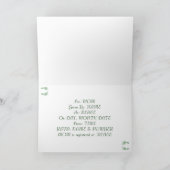 Fußabdrücke für Kinder (grün) Einladung (Innenseite)