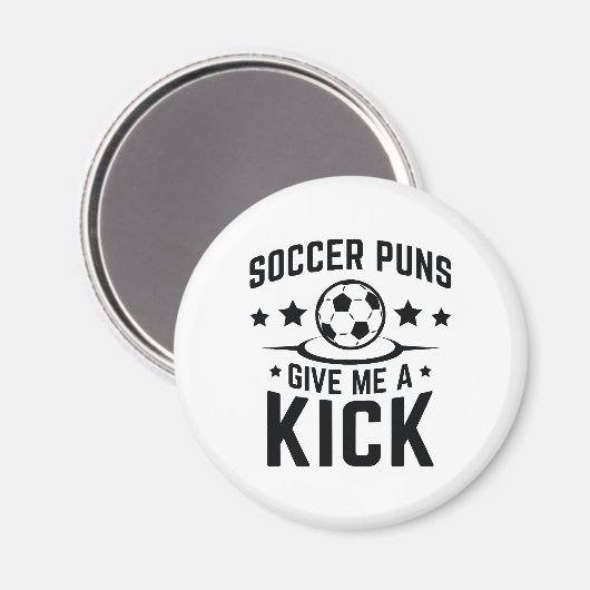 Fußabdrücke geben mir einen Kick Magnet (Vorderseite/Rückseite)