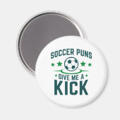 Fußabdrücke geben mir einen Kick Magnet (Vorderseite/Rückseite)