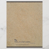 Fußabdrücke im Menü "SandWedding" (Rückseite)