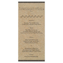 Fußabdrücke im Menü "SandWedding"