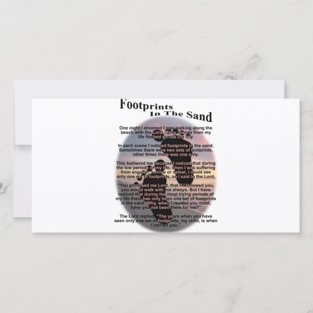 Fußabdrücke im Sand... (Vorderseite)