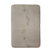 Fußabdrücke im Sand Badematte (Vorderseite Vertikal)