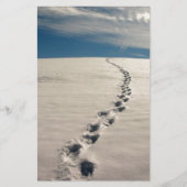 Fußabdrücke im Sand Briefpapier (Vorderseite)