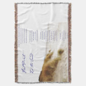 Fußabdrücke im Sand Decke (Vorderseite Vertikal)