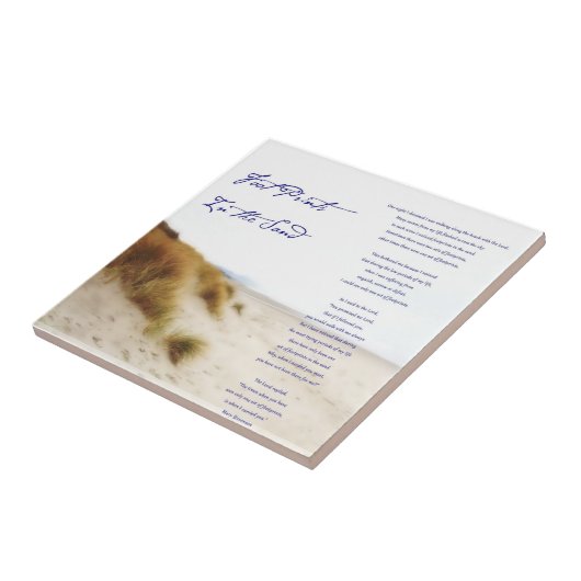 Fußabdrücke im Sand Fliese (Seite)