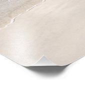 Fußabdrücke im Sand Fotodruck (Ecke)