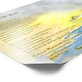 Fußabdrücke im Sand... Fotodruck (Ecke)