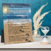 Fußabdrücke im Sand Fotoplatte (Seite)