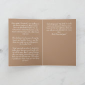 Fußabdrücke im Sand Inspirational Gedicht Karte (Innenseite)