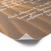 Fußabdrücke im Sand Inspirational Gedicht Poster (Ecke)