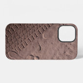 Fußabdrücke im Sand iPhone Hülle (Rückseite (Horizontal))