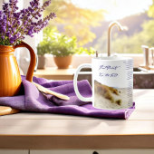 Fußabdrücke im Sand Kaffeetasse