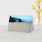 Fußabdrücke im Sand Karte (Gelbe Blume)