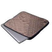 Fußabdrücke im Sand Laptopschutzhülle (Vorne Knopf)