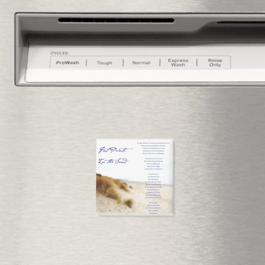 Fußabdrücke im Sand Magnet (In Situ (Geschirrspüler))