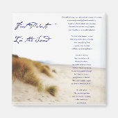 Fußabdrücke im Sand Magnet (Vorne)