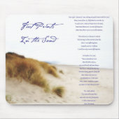 Fußabdrücke im Sand Mousepad (Vorne)