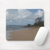 Fußabdrücke im Sand Mousepad (Mit Mouse)