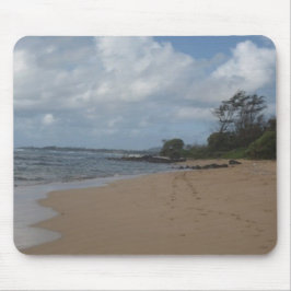 Fußabdrücke im Sand Mousepad