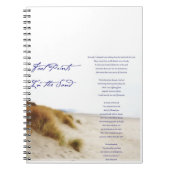 Fußabdrücke im Sand Notizblock (Vorderseite)