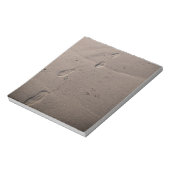 Fußabdrücke im Sand Notizblock (Rotiert)