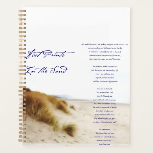 Fußabdrücke im Sand Planer (Vorderseite)