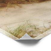 Fußabdrücke im Sand Poster (Ecke)
