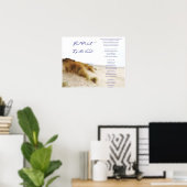 Fußabdrücke im Sand Poster (Heimbüro)