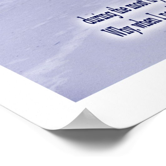 Fußabdrücke im Sand Poster (Ecke)