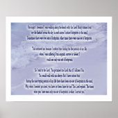 Fußabdrücke im Sand Poster (Vorne)